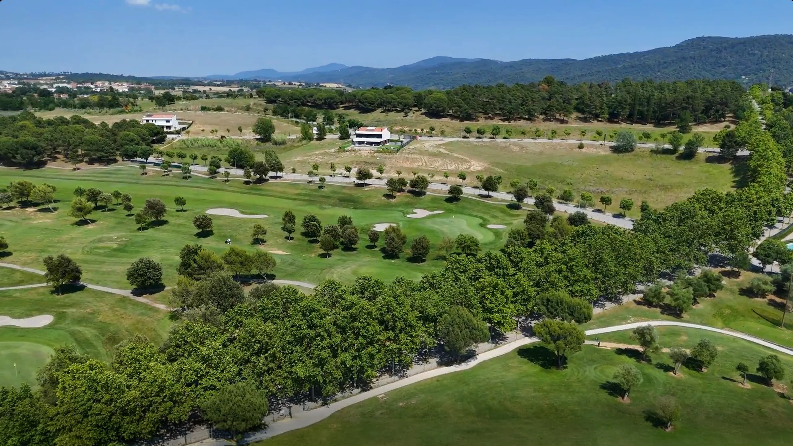 Vista aérea del campo de golf
