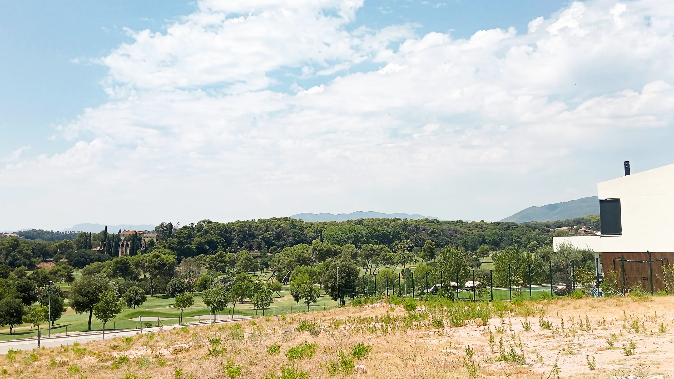 Vistas al campo de golf desde la parcela